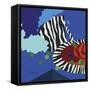 My Zebra Dinner Set-Cindy Wider-Framed Stretched Canvas