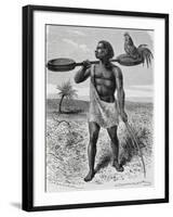 Myamuezi, Native from Unyamuezy, Engraving from Journal of Discovery of the Sources of Nile-John Hanning Speke-Framed Giclee Print