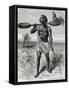 Myamuezi, Native from Unyamuezy, Engraving from Journal of Discovery of the Sources of Nile-John Hanning Speke-Framed Stretched Canvas