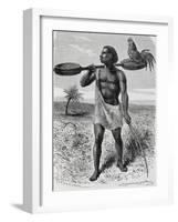 Myamuezi, Native from Unyamuezy, Engraving from Journal of Discovery of the Sources of Nile-John Hanning Speke-Framed Giclee Print