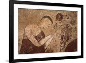 Myanmar, Bagan. Ancient Artwork in a Buddhist Temple-Jaynes Gallery-Framed Photographic Print