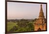 Myanmar. Bagan. Dawn over the Plains of Bagan-Inger Hogstrom-Framed Photographic Print