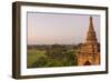 Myanmar. Bagan. Dawn over the Plains of Bagan-Inger Hogstrom-Framed Photographic Print