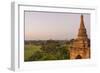 Myanmar. Bagan. Dawn over the Plains of Bagan-Inger Hogstrom-Framed Photographic Print