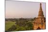 Myanmar. Bagan. Dawn over the Plains of Bagan-Inger Hogstrom-Mounted Photographic Print