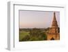 Myanmar. Bagan. Dawn over the Plains of Bagan-Inger Hogstrom-Framed Photographic Print