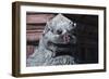 Myanmar, Bagan, Dragon Statue at Shwezigon Pagoda-null-Framed Giclee Print