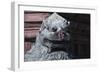 Myanmar, Bagan, Dragon Statue at Shwezigon Pagoda-null-Framed Giclee Print