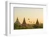 Myanmar. Bagan. Hot Air Balloons Rising over the Temples of Bagan-Inger Hogstrom-Framed Photographic Print