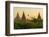 Myanmar. Bagan. Hot Air Balloons Rising over the Temples of Bagan-Inger Hogstrom-Framed Photographic Print