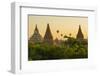 Myanmar. Bagan. Hot Air Balloons Rising over the Temples of Bagan-Inger Hogstrom-Framed Photographic Print