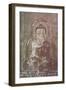 Myanmar. Bagan. Htilominlo Temple. Mural of the Buddha-Inger Hogstrom-Framed Photographic Print