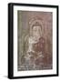 Myanmar. Bagan. Htilominlo Temple. Mural of the Buddha-Inger Hogstrom-Framed Photographic Print