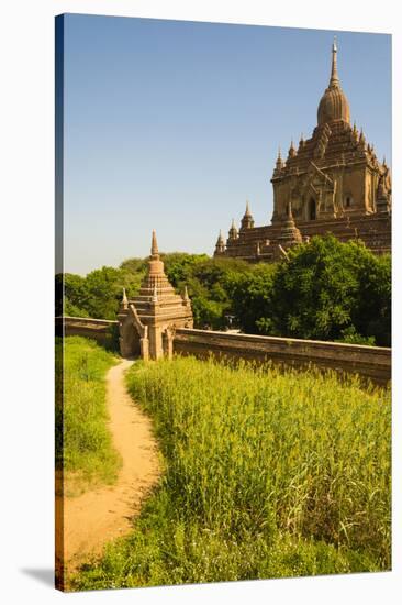 Myanmar. Bagan. Htilominlo Temple-Inger Hogstrom-Stretched Canvas