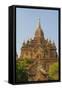 Myanmar. Bagan. Htilominlo Temple-Inger Hogstrom-Framed Stretched Canvas