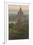 Myanmar. Bagan. Landscape of the Temples of Bagan at Sunrise-Inger Hogstrom-Framed Premium Photographic Print