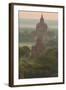 Myanmar. Bagan. Landscape of the Temples of Bagan at Sunrise-Inger Hogstrom-Framed Photographic Print