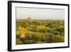 Myanmar. Bagan. Light over the Plains of Bagan and Dhammayangyi Temple-Inger Hogstrom-Framed Photographic Print