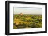 Myanmar. Bagan. Light over the Plains of Bagan and Dhammayangyi Temple-Inger Hogstrom-Framed Photographic Print