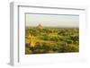 Myanmar. Bagan. Light over the Plains of Bagan and Dhammayangyi Temple-Inger Hogstrom-Framed Photographic Print