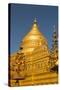 Myanmar. Bagan. Nyaung U. Shwezigon Pagoda-Inger Hogstrom-Stretched Canvas