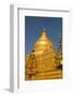 Myanmar. Bagan. Nyaung U. Shwezigon Pagoda-Inger Hogstrom-Framed Photographic Print