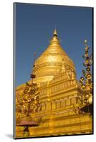 Myanmar. Bagan. Nyaung U. Shwezigon Pagoda-Inger Hogstrom-Mounted Photographic Print