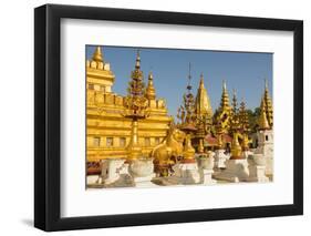 Myanmar. Bagan. Nyaung U. Shwezigon Pagoda-Inger Hogstrom-Framed Photographic Print