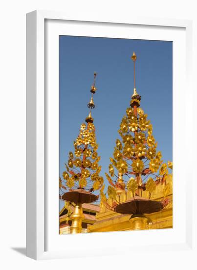 Myanmar. Bagan. Nyaung U. Shwezigon Pagoda-Inger Hogstrom-Framed Photographic Print