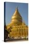 Myanmar. Bagan. Nyaung U. Shwezigon Pagoda-Inger Hogstrom-Stretched Canvas