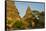 Myanmar. Bagan. Red Brick Temple Glows in the Late Afternoon Light-Inger Hogstrom-Framed Stretched Canvas