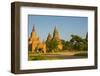 Myanmar. Bagan. Red Brick Temple Glows in the Late Afternoon Light-Inger Hogstrom-Framed Photographic Print