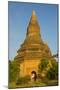 Myanmar. Bagan. Red Brick Temple Glows in the Late Afternoon Light-Inger Hogstrom-Mounted Photographic Print