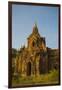 Myanmar. Bagan. Red Brick Temple Glows in the Late Afternoon Light-Inger Hogstrom-Framed Photographic Print