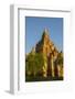 Myanmar. Bagan. Red Brick Temple Glows in the Late Afternoon Light-Inger Hogstrom-Framed Photographic Print