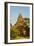 Myanmar. Bagan. Red Brick Temple Glows in the Late Afternoon Light-Inger Hogstrom-Framed Photographic Print