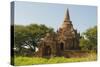 Myanmar. Bagan. Small Brick Temple-Inger Hogstrom-Stretched Canvas