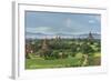 Myanmar, Bagan. Stupas Dot the Plains of Bagan-Brenda Tharp-Framed Photographic Print