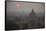 Myanmar, Bagan. Sunrise on Buddhist Temples-Jaynes Gallery-Framed Stretched Canvas