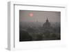 Myanmar, Bagan. Sunrise on Buddhist Temples-Jaynes Gallery-Framed Photographic Print