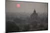 Myanmar, Bagan. Sunrise on Buddhist Temples-Jaynes Gallery-Mounted Photographic Print