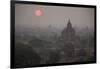 Myanmar, Bagan. Sunrise on Buddhist Temples-Jaynes Gallery-Framed Photographic Print