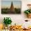 Myanmar. Bagan. Sunrise over the Temples of Bagan-Inger Hogstrom-Stretched Canvas displayed on a wall