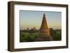 Myanmar. Bagan. Sunrise over the Temples of Bagan-Inger Hogstrom-Framed Photographic Print