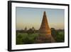 Myanmar. Bagan. Sunrise over the Temples of Bagan-Inger Hogstrom-Framed Photographic Print