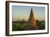 Myanmar. Bagan. Sunrise over the Temples of Bagan-Inger Hogstrom-Framed Photographic Print