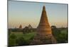 Myanmar. Bagan. Sunrise over the Temples of Bagan-Inger Hogstrom-Mounted Photographic Print