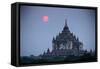 Myanmar, Bagan. Sunset on Thatbyinnyu Temple-Jaynes Gallery-Framed Stretched Canvas