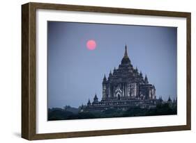 Myanmar, Bagan. Sunset on Thatbyinnyu Temple-Jaynes Gallery-Framed Photographic Print