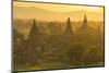 Myanmar. Bagan. Temples at Sunset-Inger Hogstrom-Mounted Photographic Print